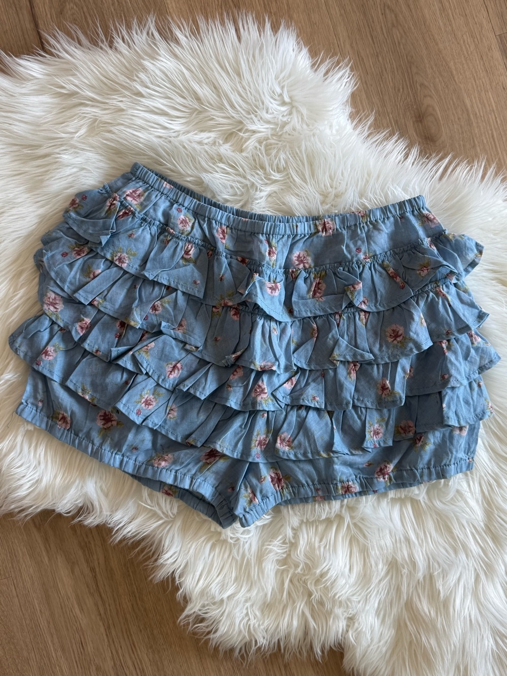 Free People Ruffle Shorts